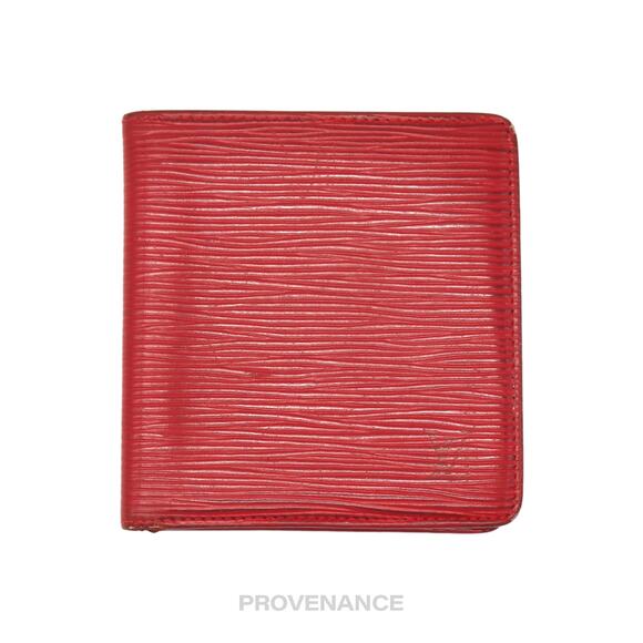 🔴 Louis Vuitton 6CC Bifold Wallet - Red Epi Leather - Picture 1 of 9